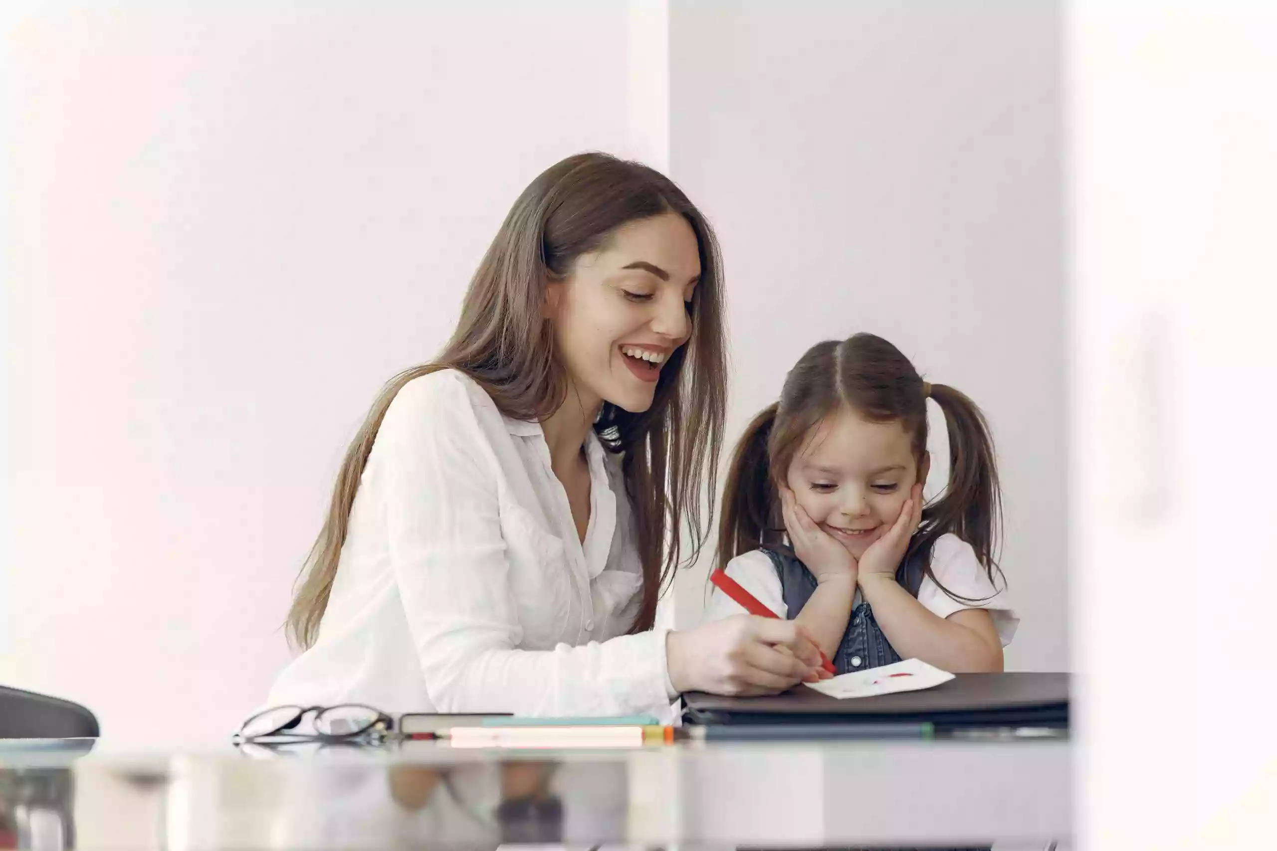 Parent and child learning together